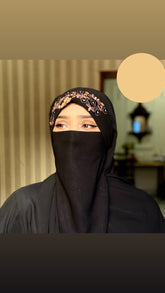 Emborided-Ready To Wear Hijab (White)